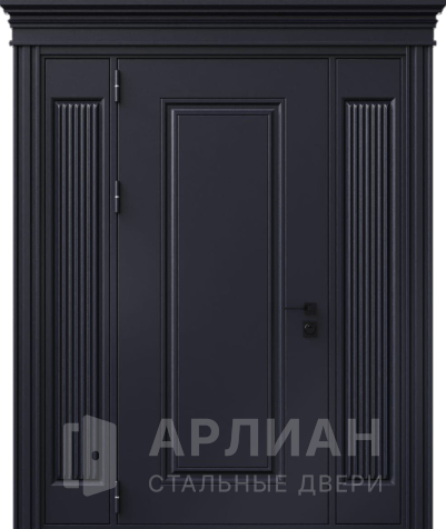 Фото «Утепленная с фрамугой дверь в коттедж №445»