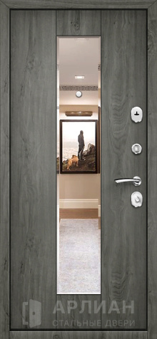 Фото №2 «Дверь для загородного дома с зеркалом и фурнитурой №54»